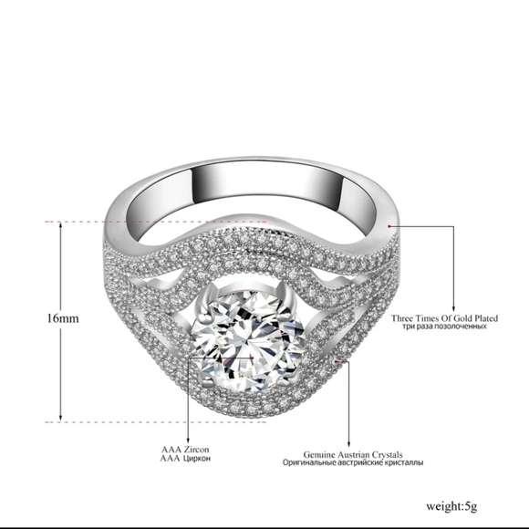 Gorgeous Luxury Crystal Ring. S8 - Picture 4 of 4